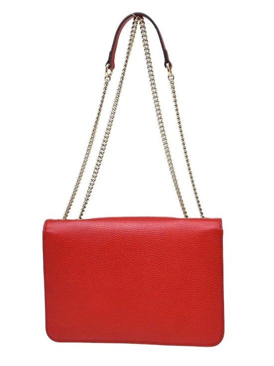 Gucci Red Interlocking G Flap Medium Shoulder Bag – THE CLOSET Gucci Red Interlocking G Shoulder Bag 510303 520981 NQ09564